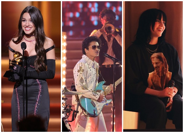 Olivia Rodrigo, Bruno Mars e Billie Eilish on Grammy 2022 (Foto: Getty Images)