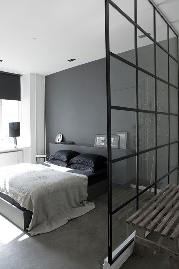 Tons de cinza em 15 quartos elegantes (Foto: Divulga)
