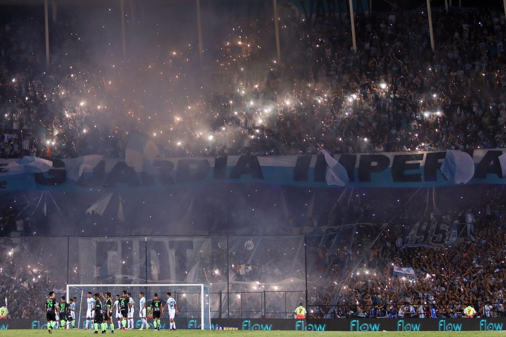Torcida do Racing comemora o título argentino de 2019 — Foto: Divulgação/Racing