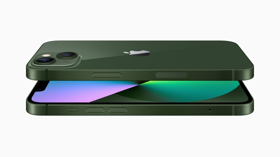 iPhone 13 verde estará disponível a partir de abril no site da Apple — Foto: Reprodução/Apple
