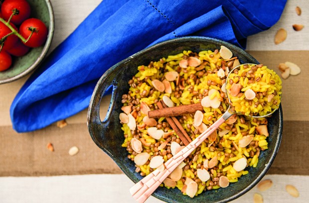 Receita saudável e fácil: prato vegano tem arroz com especiarias (Foto: Divulgação)