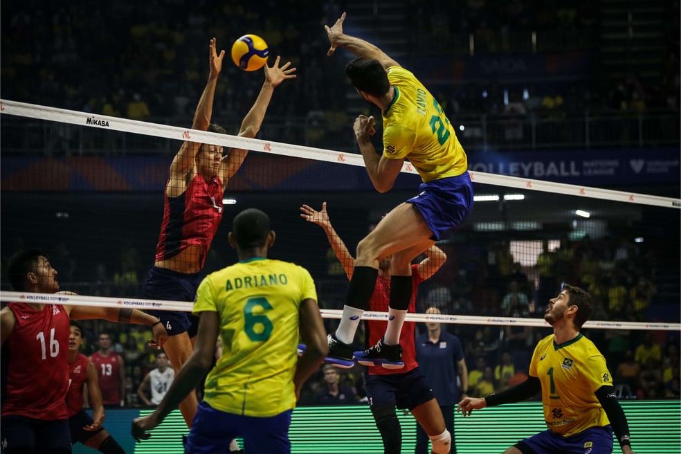 Brasil EUA Liga das Nações de vôlei — Foto: Divulgação