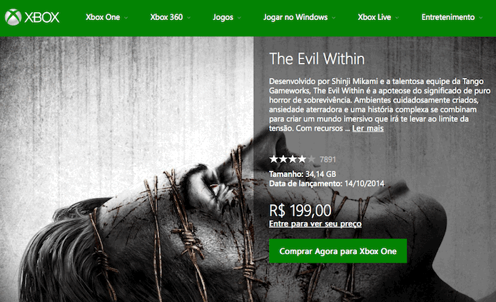The Evil Within: como baixar o jogo de horror no Xbox One e Xbox 360 (Foto: Reprodução/Victor Teixeira)
