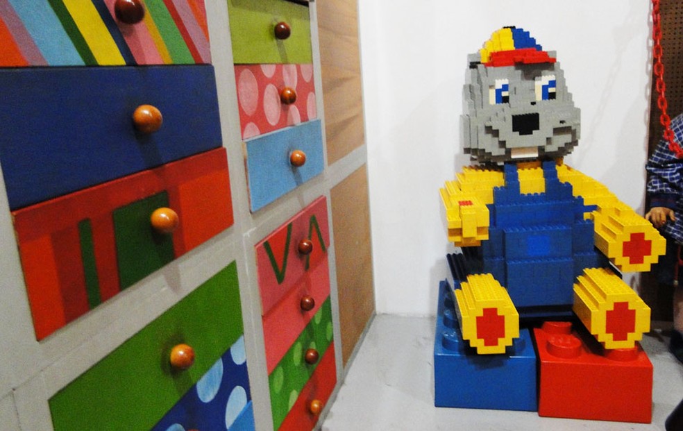 Ursinho de Lego (Foto: Alex Araújo/G1 MG)