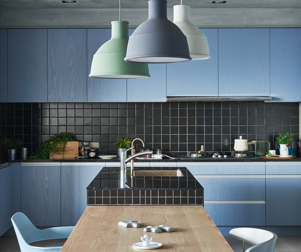 Casa Vogue Ama: 8 cozinhas azuis para copiar já! (Foto:  Hey! Cheese/Divulgação)