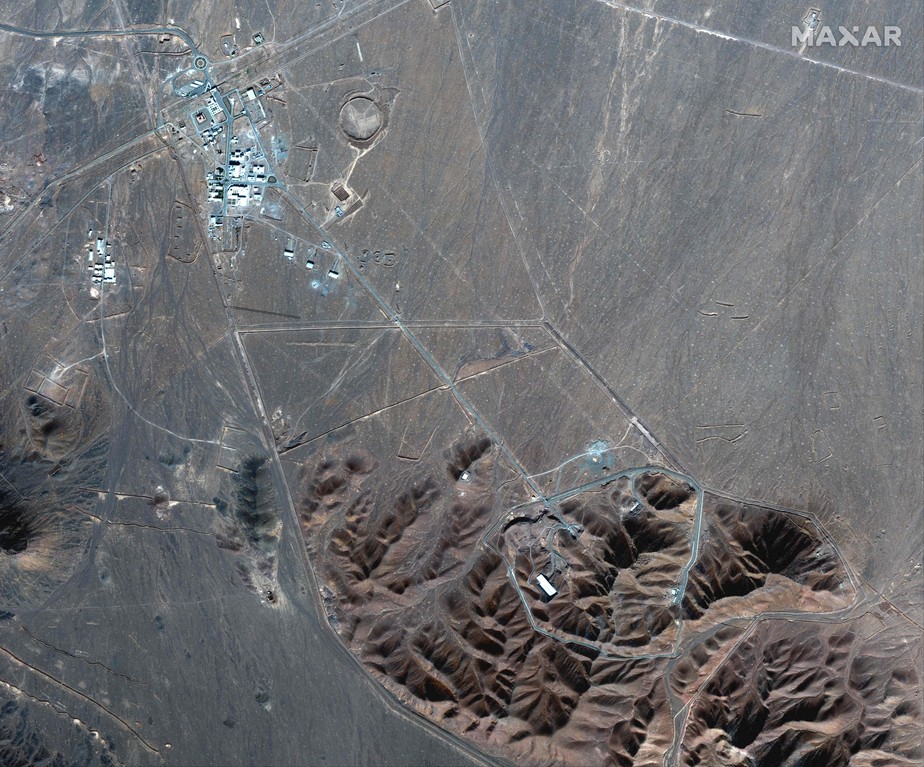 Imagem de satélite mostra a Usina de Enriquecimento de Combustível de Fordo, no Irã