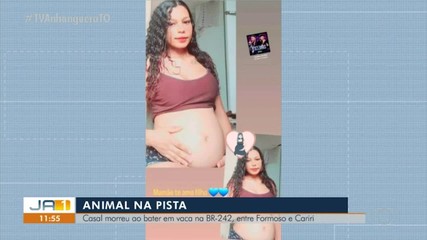 Casal morre após bater moto contra animal em rodovia