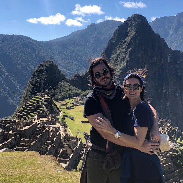 Fátima Bernardes e Túlio Gadêlha no Peru (Foto: Reprodução/Instagram)
