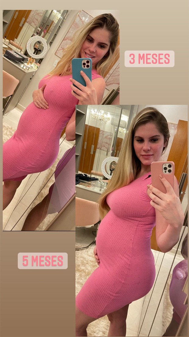 Bárbara Evans está grávida pela primeira vez e terá uma menina, Ayla (Foto: Reprodução / Instagram)