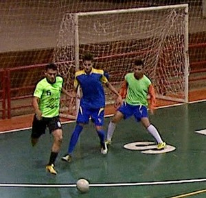 Campeonato Municipal de Futsal no ginásio do Sesi (Foto: Reprodução/Rede Amazônica Acre)