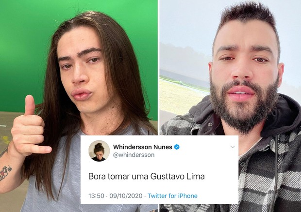 Whindersson Nunes e Gusttavo Lima (Foto: Reprodução/ Instagram)