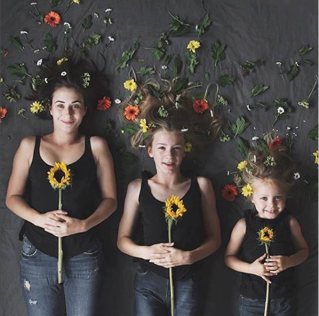 Dominique e as filhas  (Foto: Reprodução / Instagram)