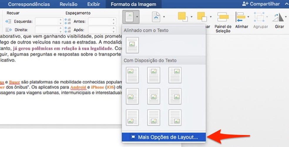 Como mover uma imagem no Word Produtividade TechTudo