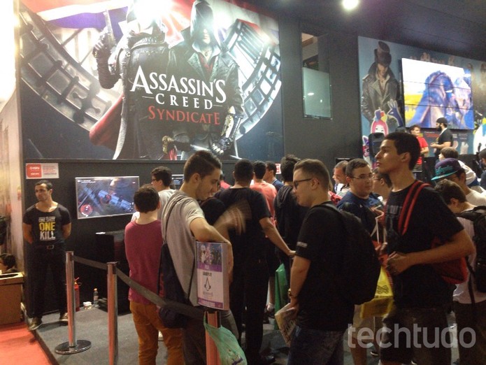 Assassin’s Creed Syndicate: jogo ficou disponível para teste na BGS 2015 (Foto: Cassio Barbosa/TechTudo)