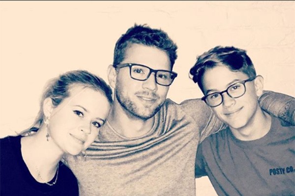 Ryan Phillippe com os filhos Ava e Deacon (Foto: Instagram)