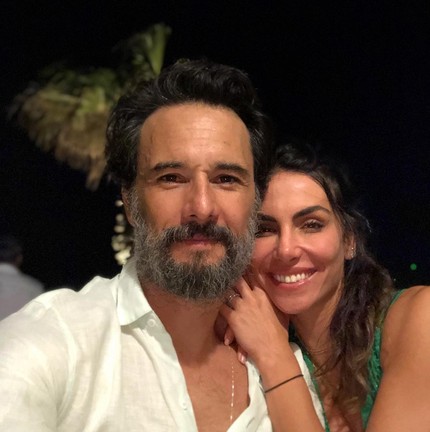 Rodrigo Santoro e a mulher, Mel Fronckowiak — Foto: reprodução/ instagram 