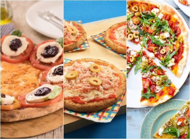 Existe uma variedade de receitas de pizza, como a vegana, a sem glúten e a vegetariana (Foto: Divulgação)