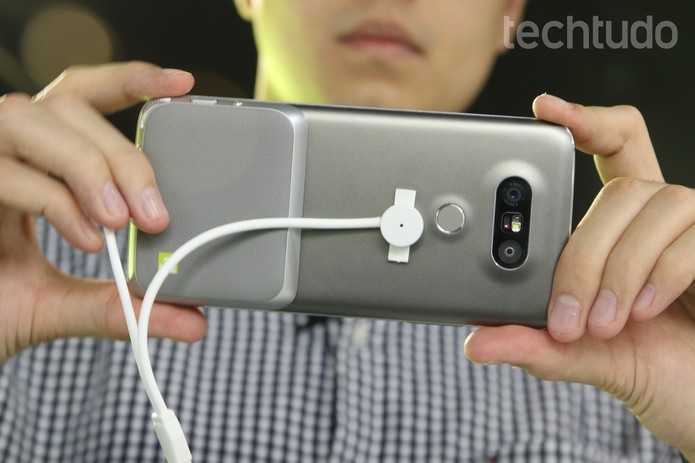 A opção por câmeras duplas ja está presente desde o LG G5 (Foto: Reprodução/TechTudo)