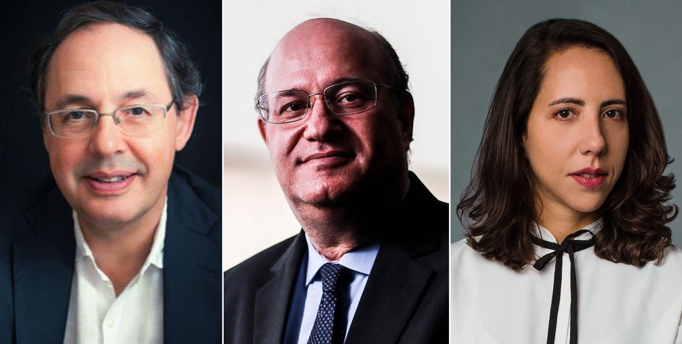 Eduardo Giannetti, Ilan Goldfajn e Laura Carvalho — Foto: Divulgação; Gabriela Biló/Estadão Conteúdo/Arquivo; Felipe Felizardo/Divulgação