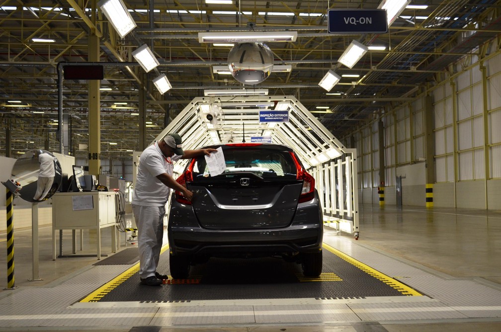 Fábrica Honda Itirapina (SP) em 2019  — Foto: Gabrielle Chagas/G1