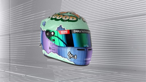  McLaren: Daniel Ricciardo é good vibes, e mostra isso no seu capacete. ‘’All good, all ways’’ [tudo bem, todas as maneiras] é a mensagem presente no acessório do australiano (Reprodução)