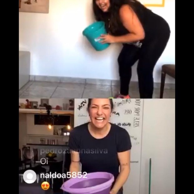 Fabiana Karla mostra em live sua rotina de treinos (Foto: Reprodução/Instagram)