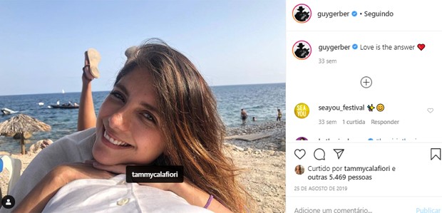Guy Gerber se declara a Tammy Di Calafiori (Foto: Reprodução/Instagram)