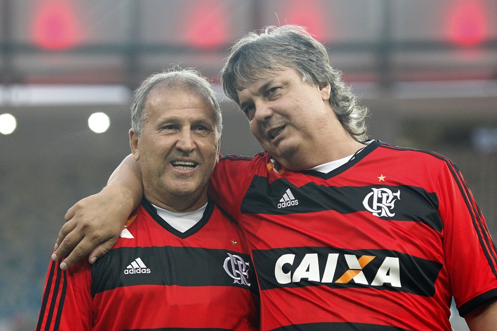 Maior goleador do Flamengo em estaduais, Zico foi seis vezes artilheiro da competi&ccedil;&atilde;o; Ga&uacute;cho foi duas, em 1990 e 1991 &mdash; Foto: Gazeta Press