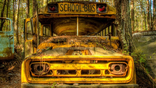 Antigo ônibus escolar no Old Car City (Foto: Flickr/Dolf Botha/Creative Commons)