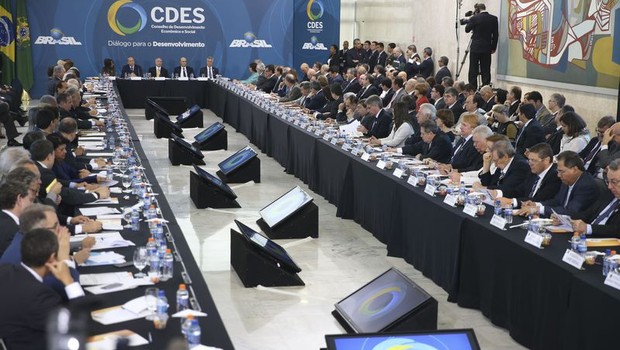 Reunião do CDES - Conselho de Desenvolvimento Econômico Social. (Foto: Antonio Cruz/Agência Brasil)