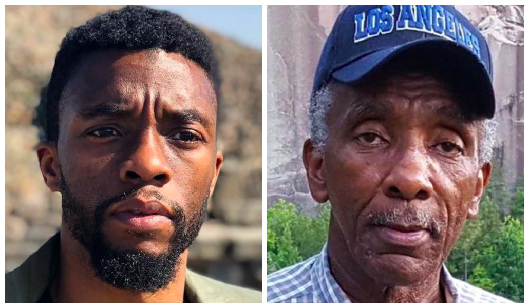 Chadwick Boseman (1976-2020) e o tio, Tony Boseman (Foto: Instagram/Divulgação)