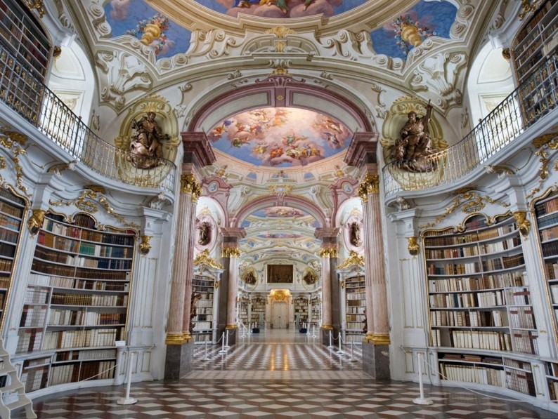 Stift Admont-Bibliothek, Austria (Foto: Divulgação)