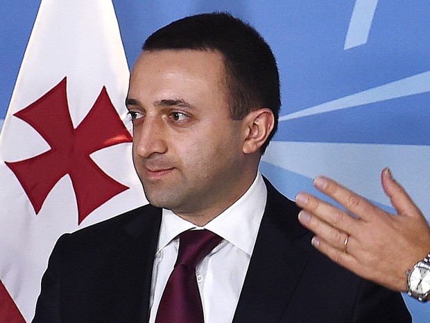 Imagem de arquivo do então primeiro-ministro da Georgia, Irakli Garibashvili  (Foto: EMMANUEL DUNAND/AFP)