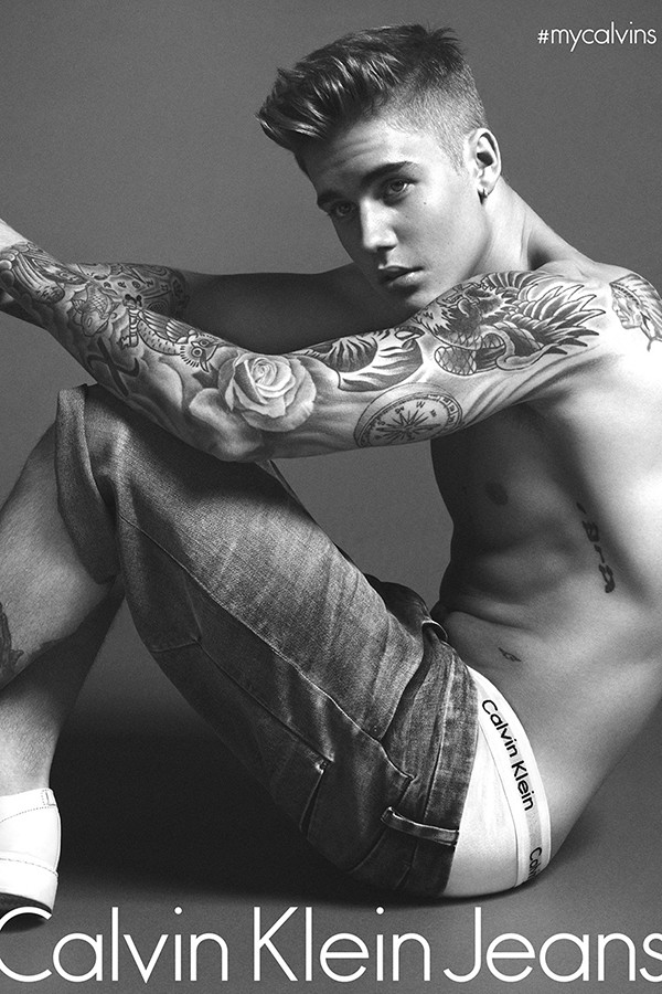 Justin Bieber para Calvin Klein (Foto: Divulgação)