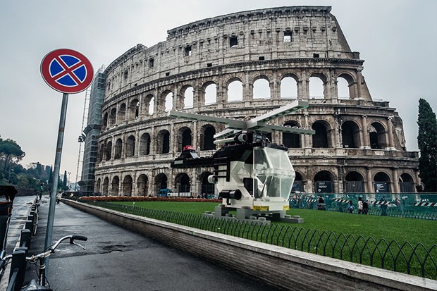 Arquiteto usa LEGO para transformar paisagens de Roma (Foto: Domenico Franco)