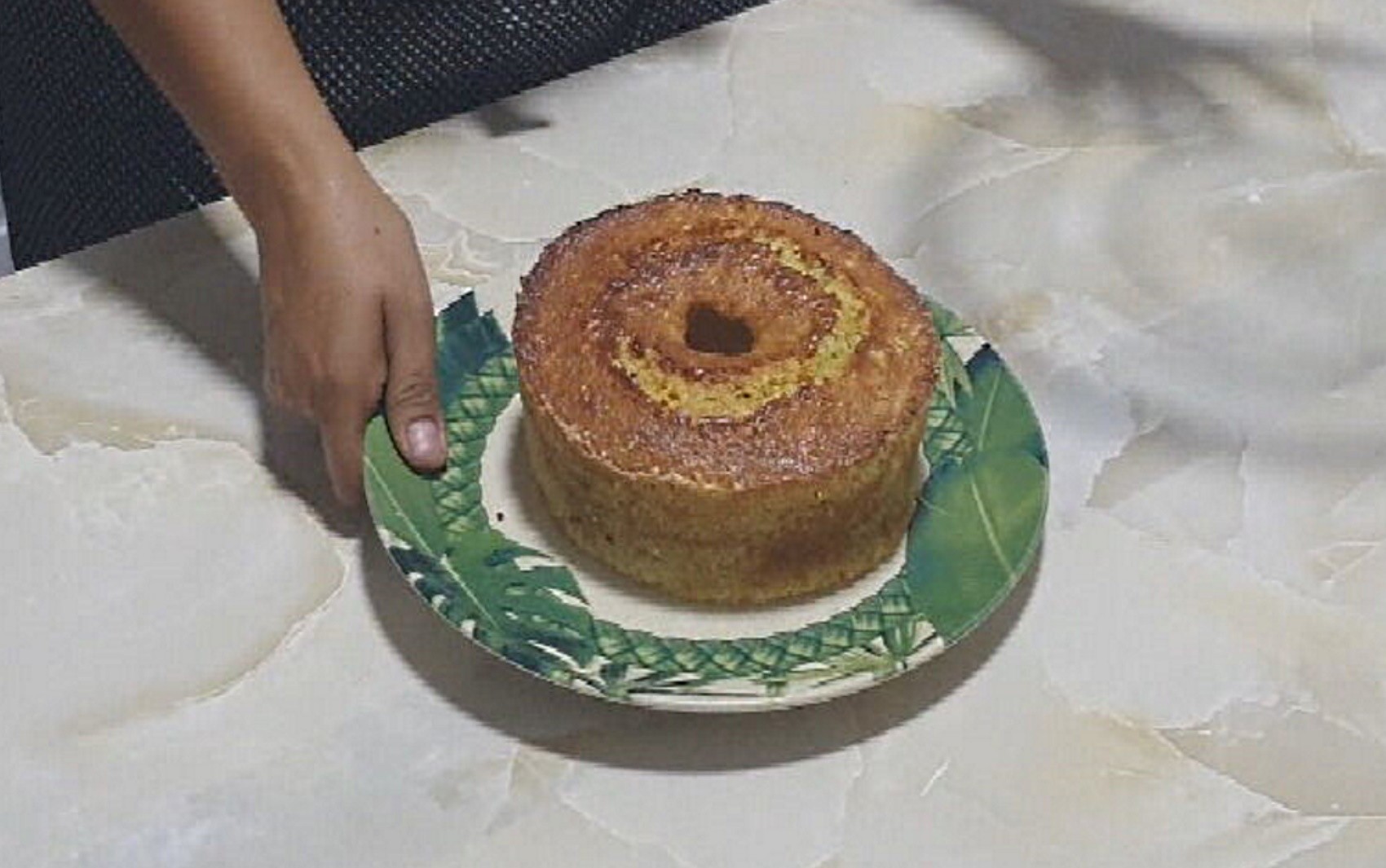 Aprenda a receita de bolo de milho com requeijão feito com biomassa de banana verde