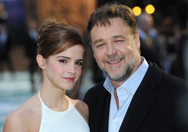 Filhos de Russell Crowe ficaram animados por sua atuação ao lado de Emma Watson (Foto: Getty Images)