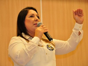 Janete Riva substitui José Riva na disputa ao governo de Mato Grosso. (Foto: Renê Dióz / G1)