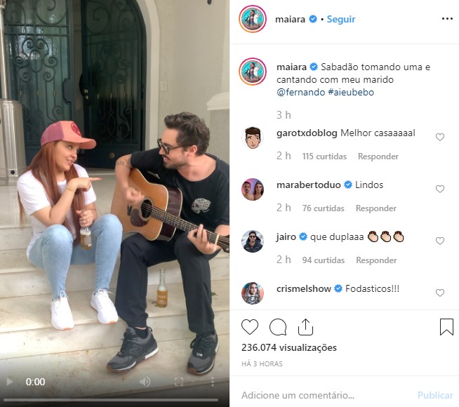 Maiara chama Fernando de marido (Foto: Reprodução / Instagram)