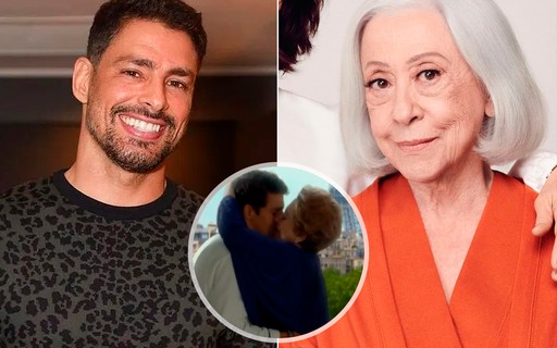 Cauã Reymond relembra nervosismo para beijar Fernanda Montenegro em 'Belíssima'