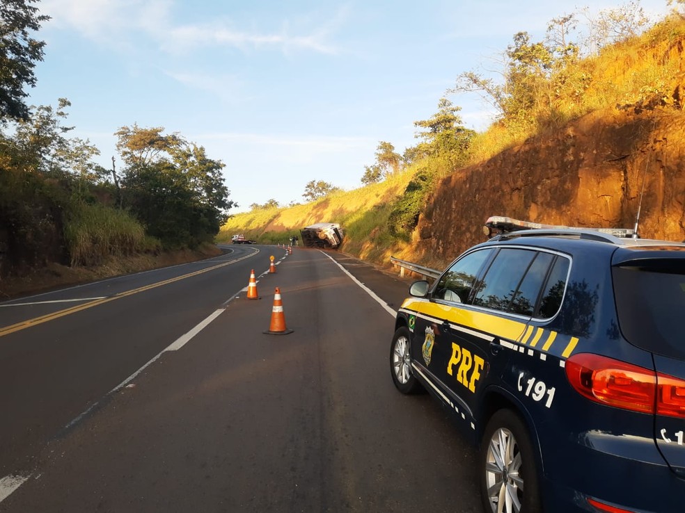 Rodovia Transbrasiliana (BR-153) em Ourinhos  — Foto: Polícia Rodoviária Federal/Divulgação