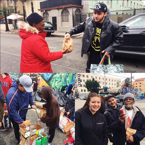 Prince Michael Jackson, filho de Michael Jackson, em ação pela sua organização de caridade (Foto: Instagram)
