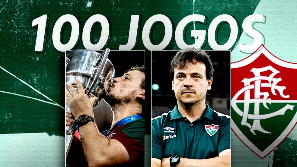 Diniz vai completar 100 jogos no comando do Fluminense — Foto: ge