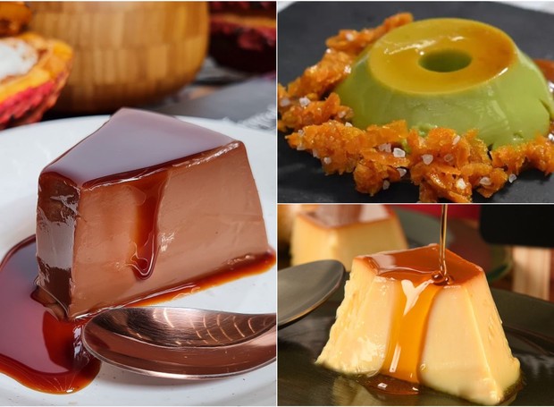 Chocolate belga, pistache e nozes são boas opções de sabor para o pudim (Foto: Divulgação)