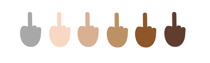 Emoji de dedo do meio chegou ao Windows (Foto: Reprodução/Emojipedia)