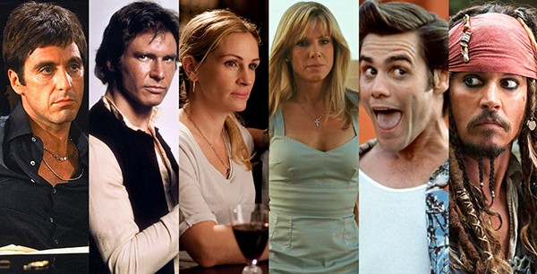 Al Pacino e Harrison Ford, Julia Roberts e Sandra Bullock, Jim Carrey e Johnny Depp (Foto: Reprodução)