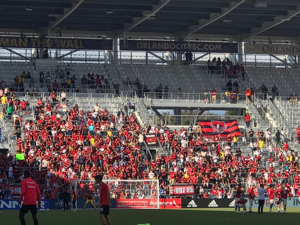 Rubro-negros compareceram em peso na FlÃ³rida Cup â€” Foto: CahÃª Mota