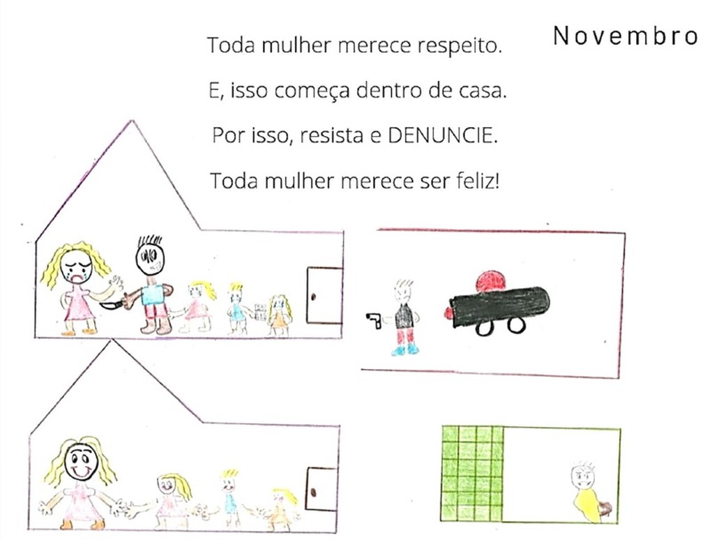 Frase do mês de novembro do "Calendário da Vida" — Foto: SAP