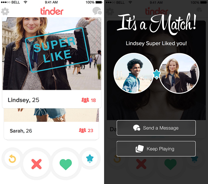 Super Like é o novo recurso do Tinder (Foto: Divulgação/Tinder) (Foto: Super Like é o novo recurso do Tinder (Foto: Divulgação/Tinder) )