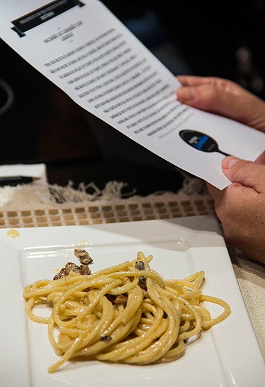 Espaguete ao molho de pancetta  (Foto: Marcia Evangelista/Editora Globo)